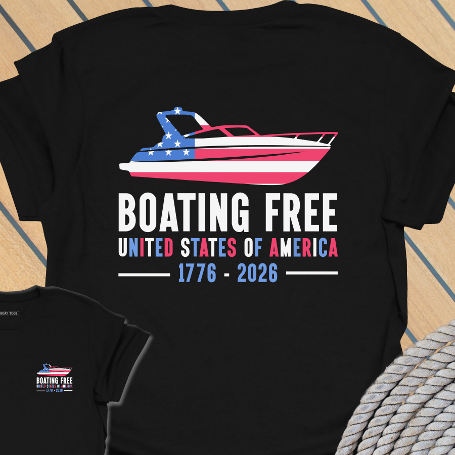 Boating free T-shirt (BACK PRINT)
