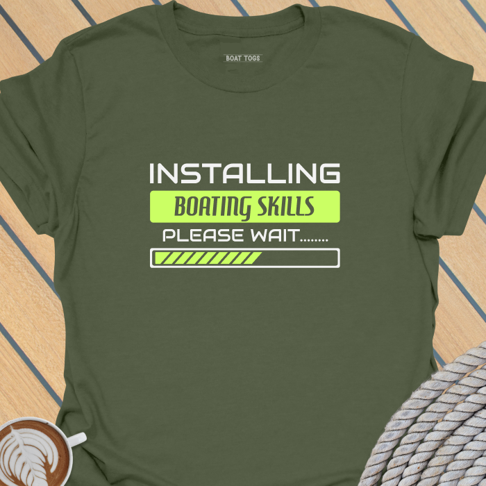 Installing boating skills T-shirt