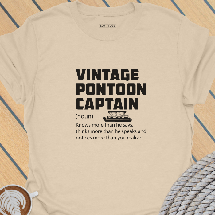 Vintage pontoon captain defn T-shirt