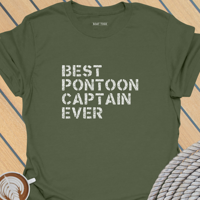 Best pontoon captain ever T-shirt