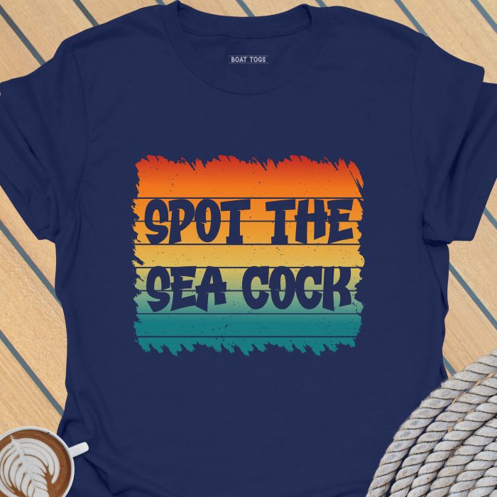 Spot the sea cock T-shirt