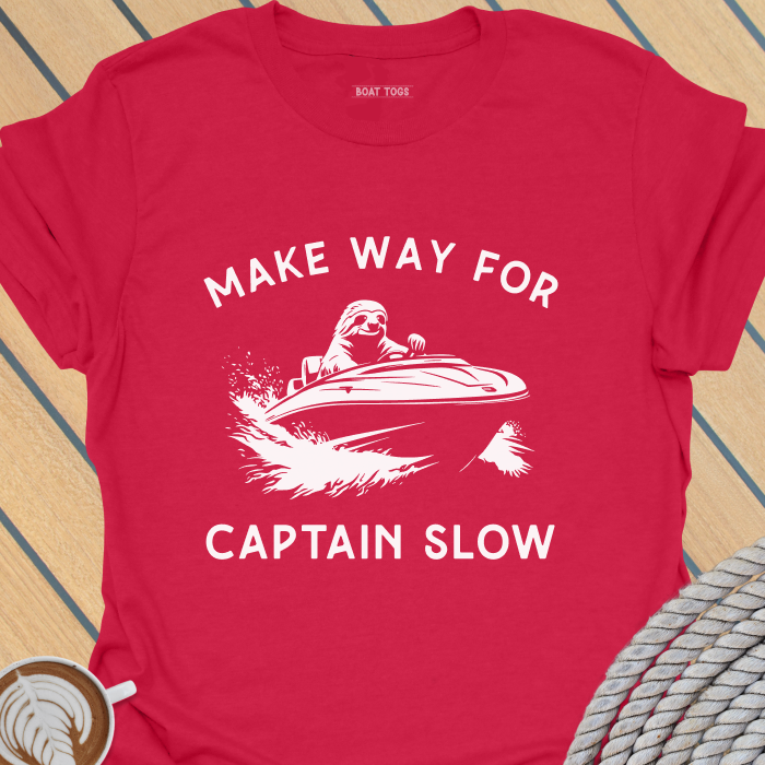 Sloth captain slow T-shirt