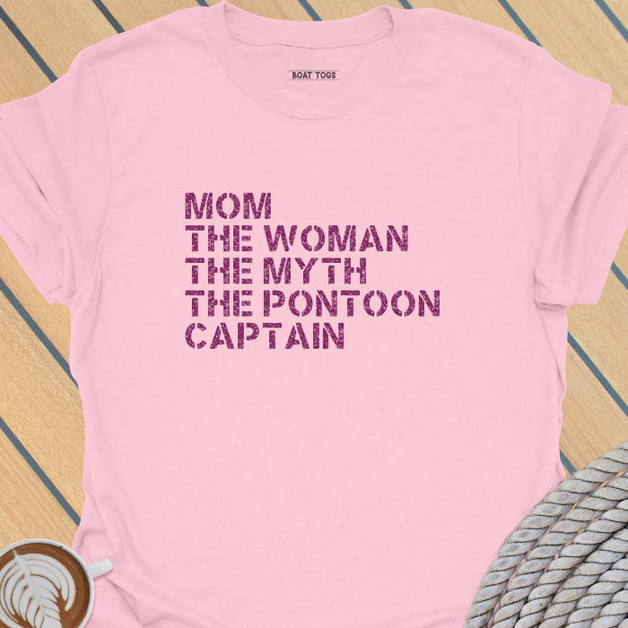 Mom myth pontoon captain T-shirt