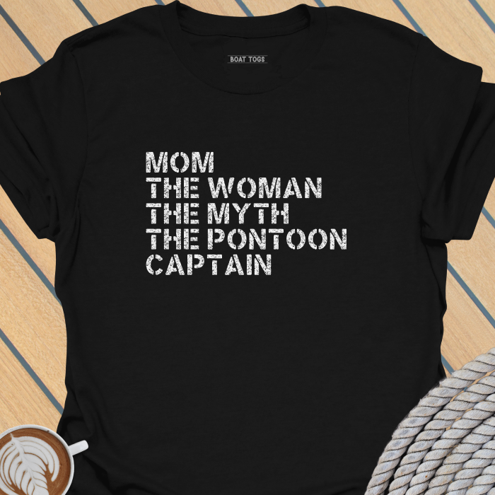 Mom myth pontoon captain T-shirt