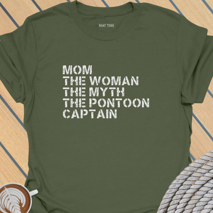 Mom myth pontoon captain T-shirt