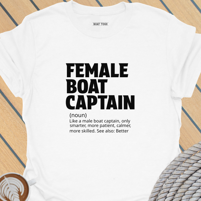 Female boat captain T-shirt