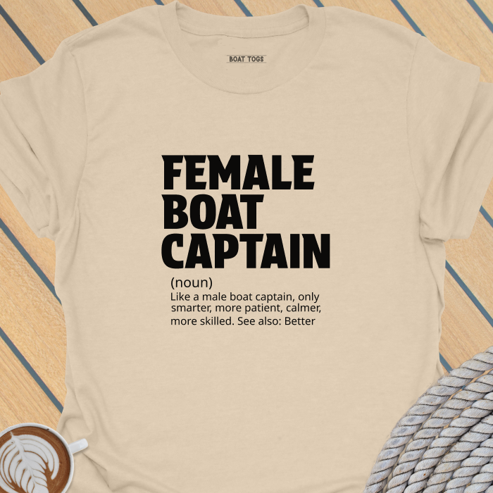 Female boat captain T-shirt