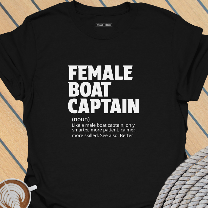 Female boat captain T-shirt