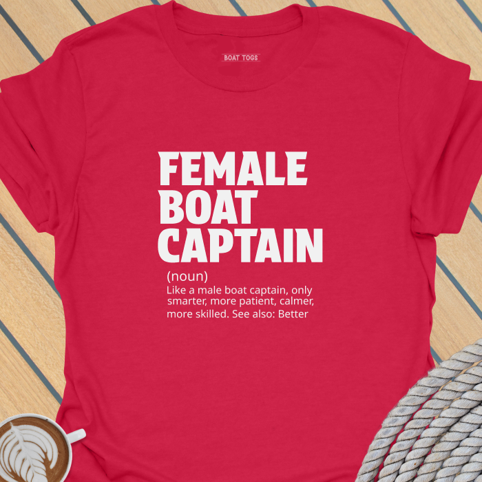 Female boat captain T-shirt