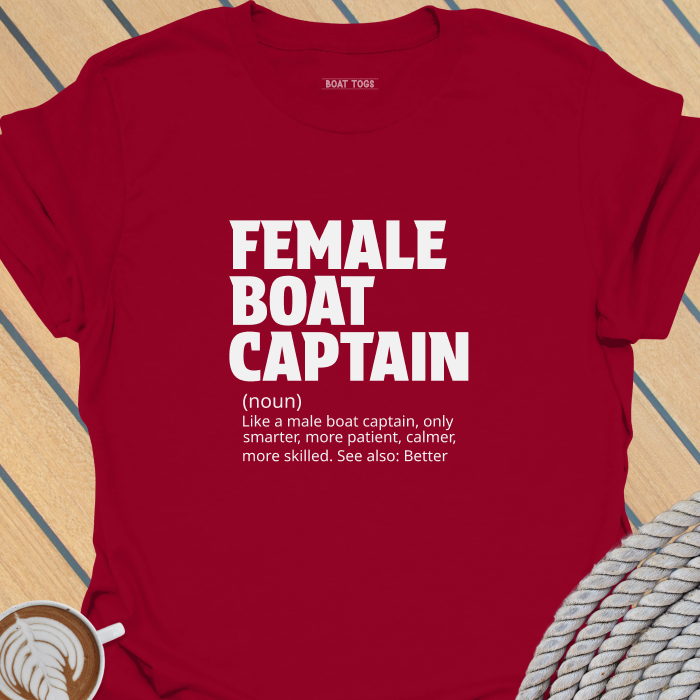 Female boat captain T-shirt