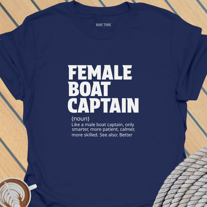 Female boat captain T-shirt
