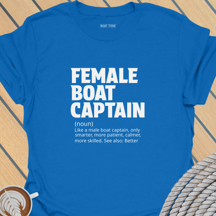Female boat captain T-shirt