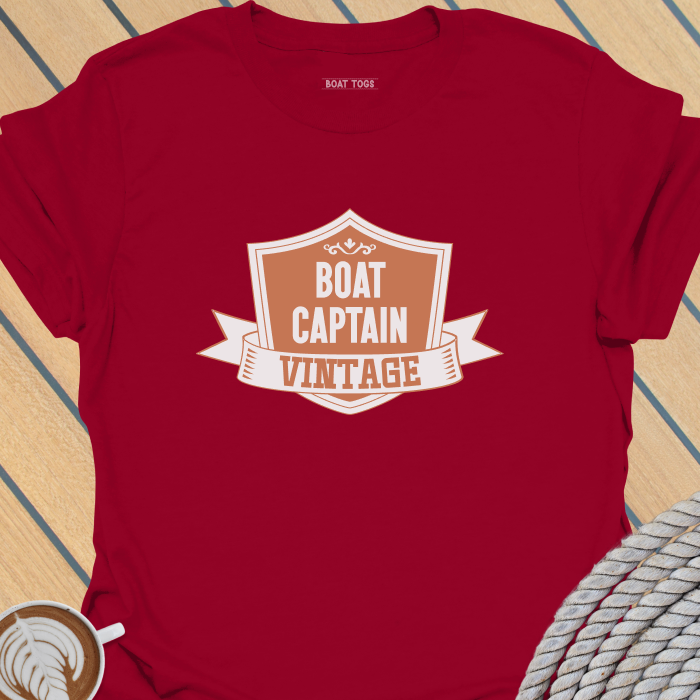 Captain badge vintage - boat T-shirt
