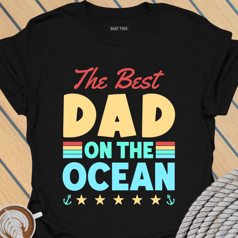 Best dad on the ocean T-shirt