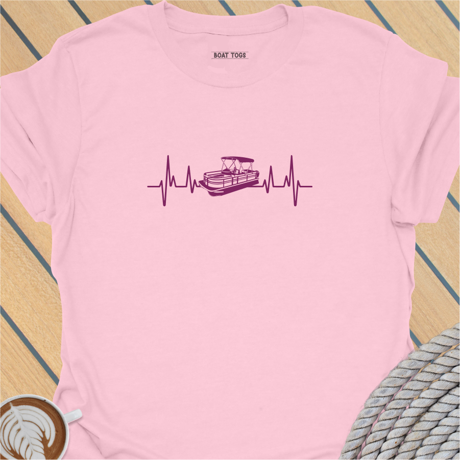 Pontoon heartbeat T-shirt