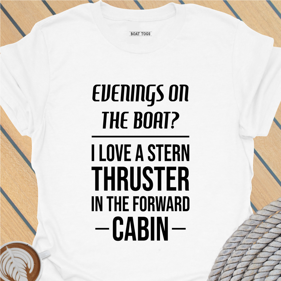 Stern thruster forward cabin T-shirt