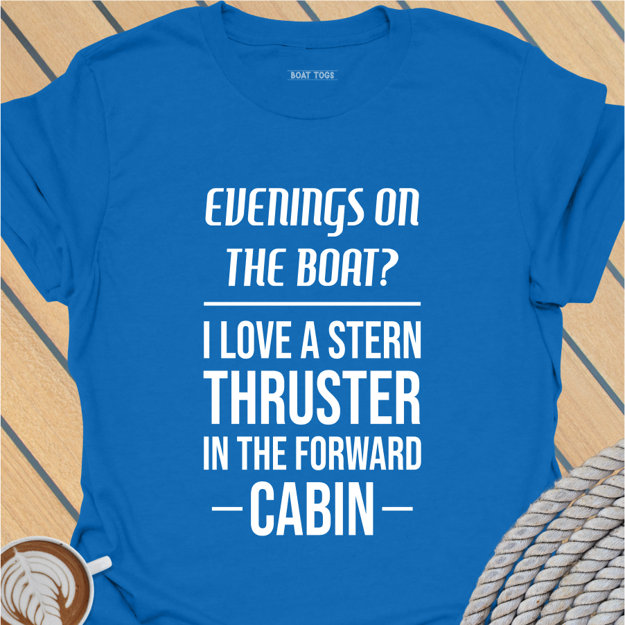 Stern thruster forward cabin T-shirt