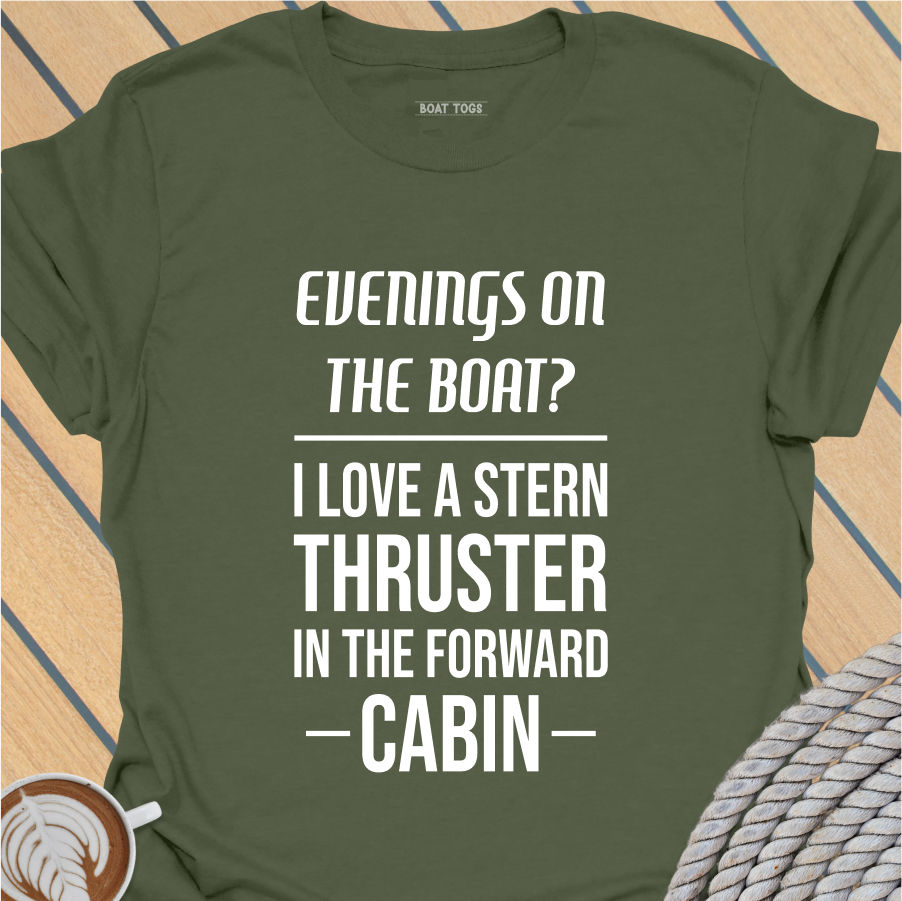 Stern thruster forward cabin T-shirt