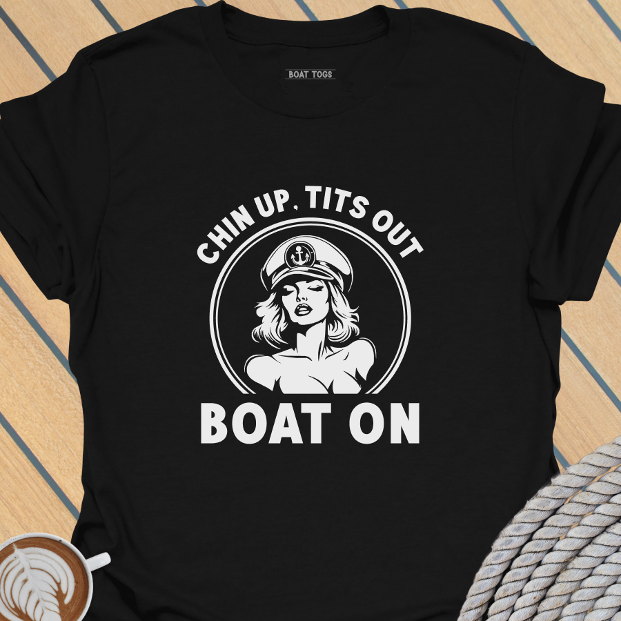 Chin Boat - circle T-shirt
