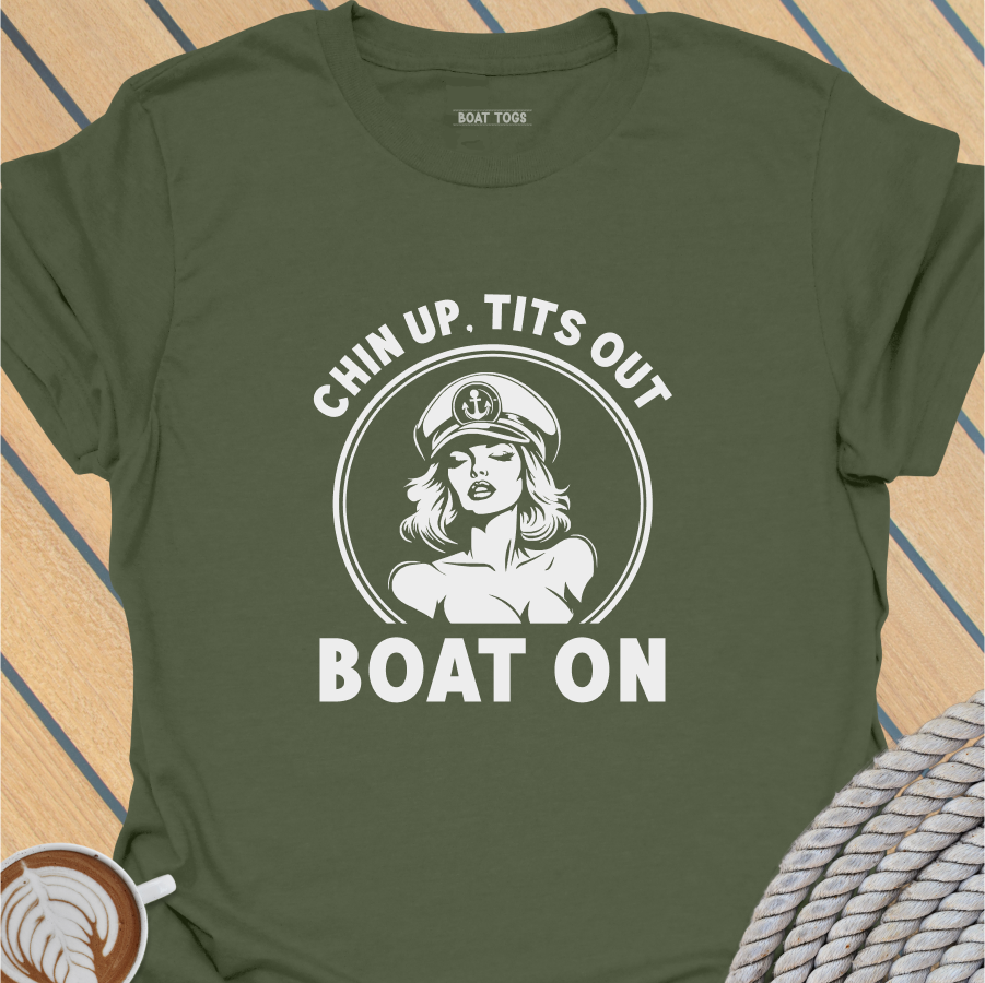 Chin Boat - circle T-shirt