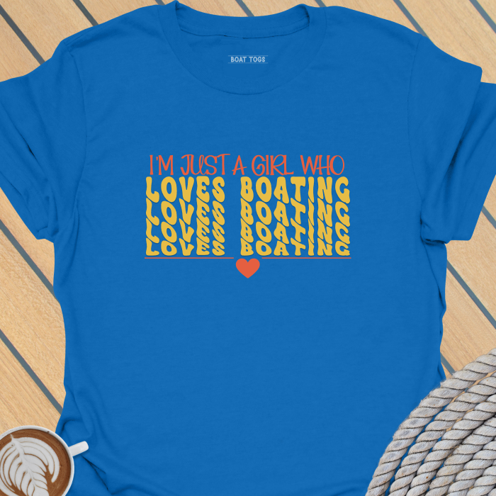 Girl loves boating T-shirt