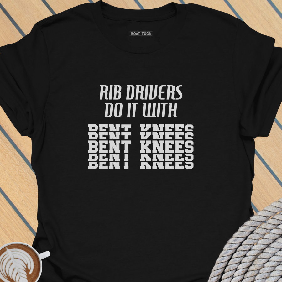 RIB drivers bent knees T-shirt