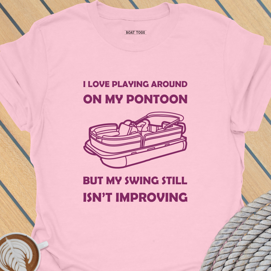 Pontoon golf round T-shirt