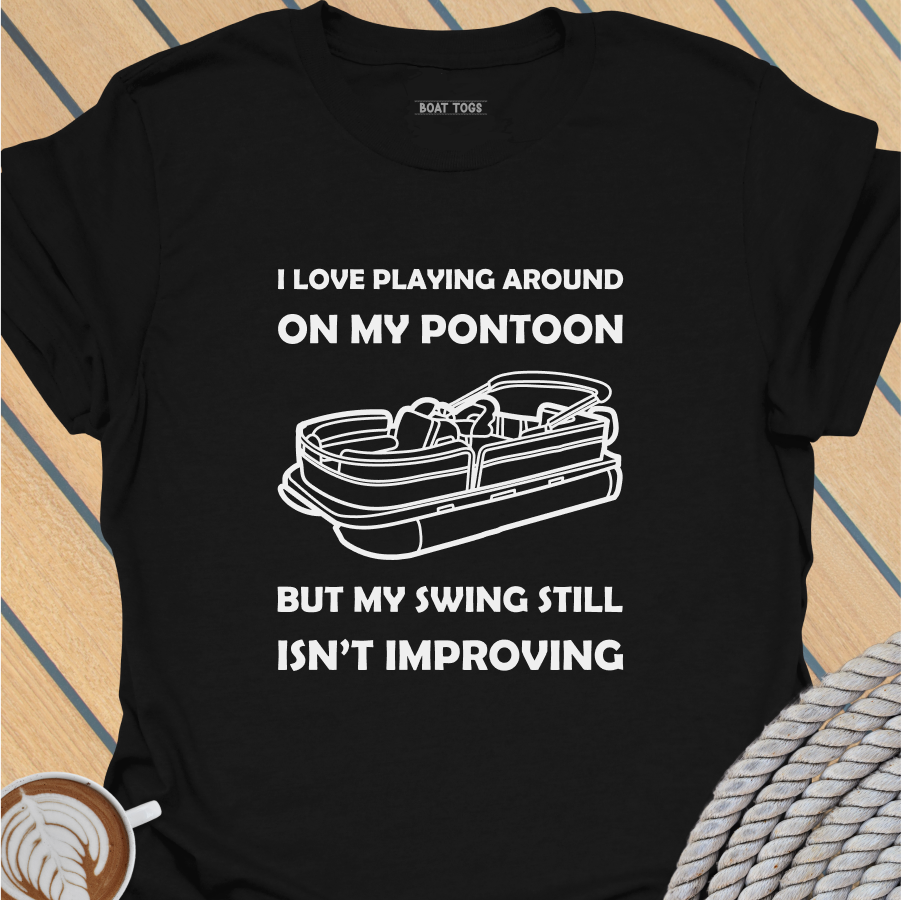 Pontoon golf round T-shirt