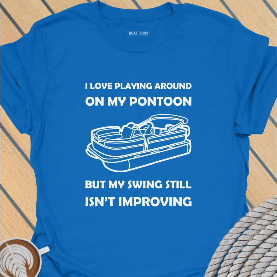 Pontoon golf round T-shirt