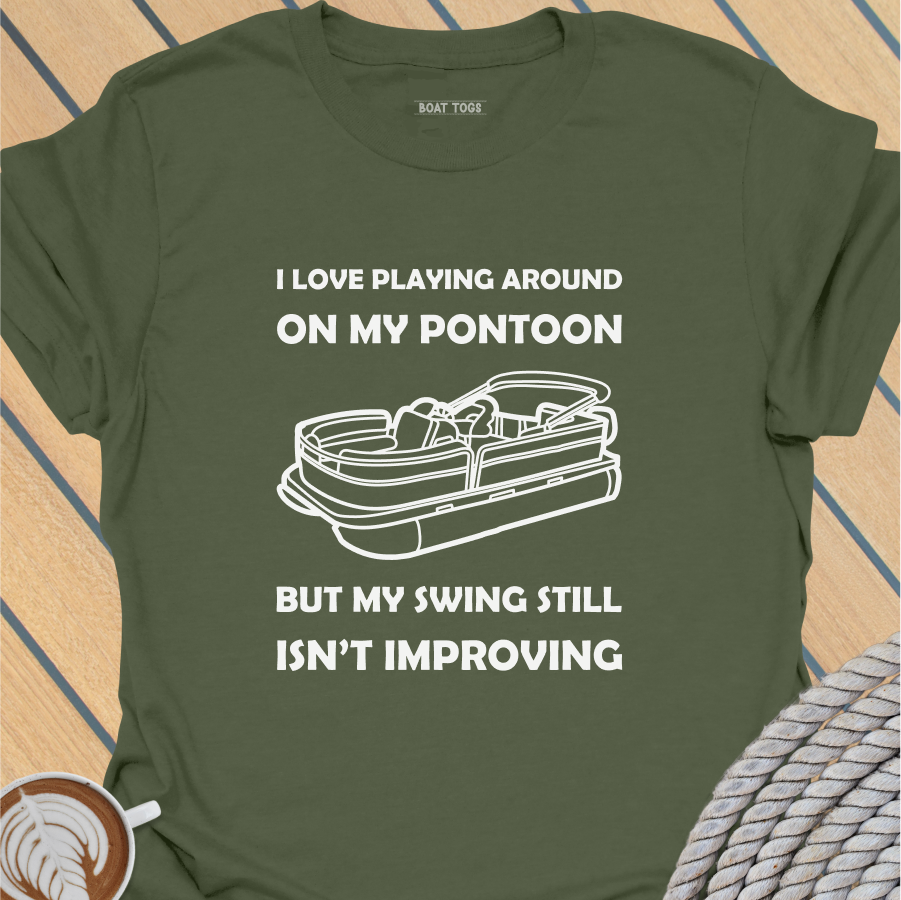 Pontoon golf round T-shirt