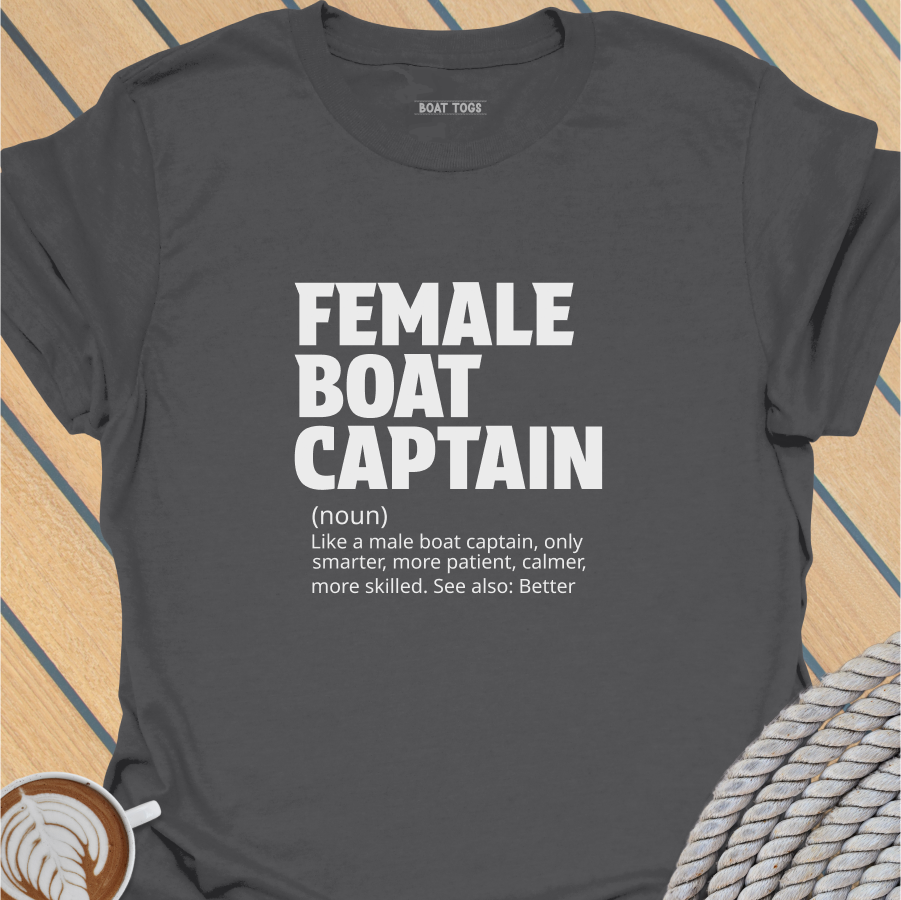 Female boat captain T-shirt