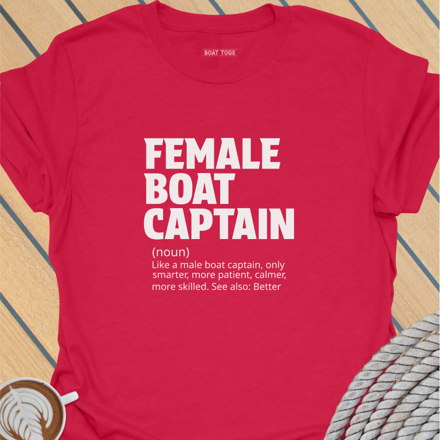 Female boat captain T-shirt