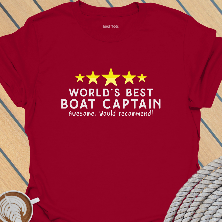 Worlds Best Boat Captain T-shirt