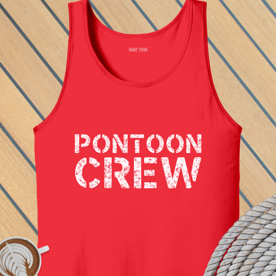 Pontoon crew Tank (Front print)