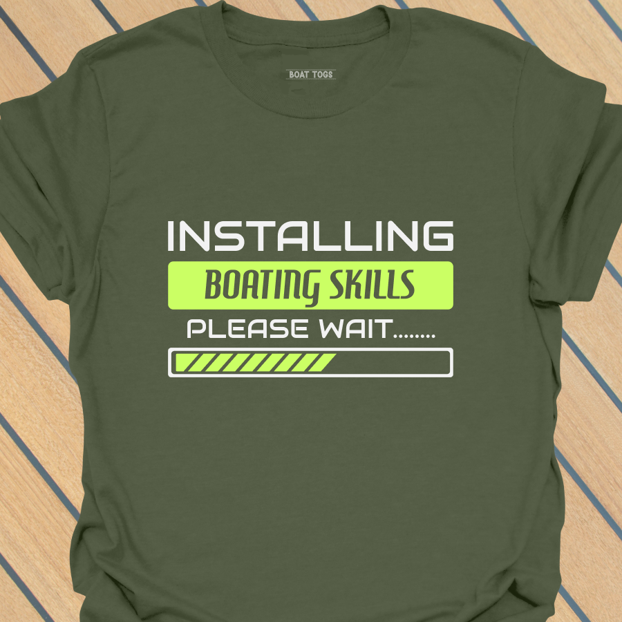 Installing boating skills T-shirt