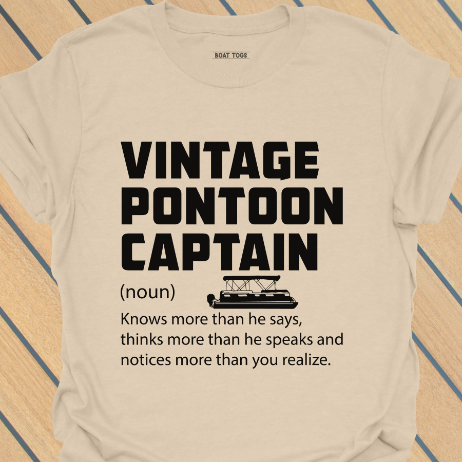 Vintage pontoon captain defn T-shirt