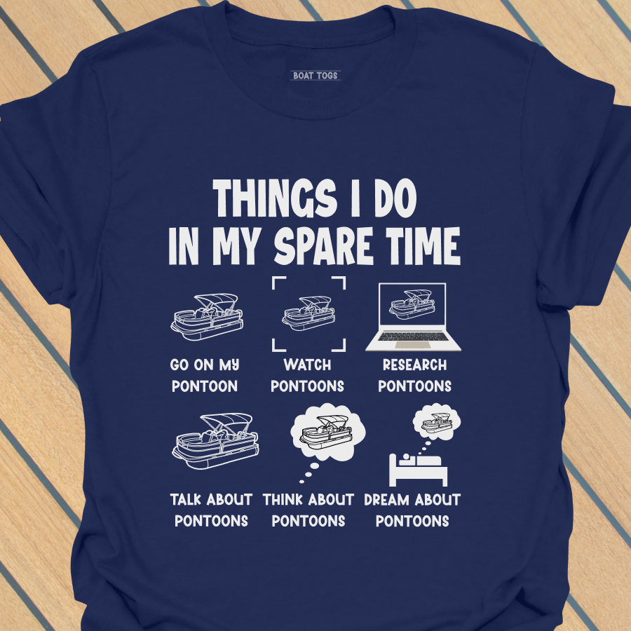 Spare time - pontoon T-shirt