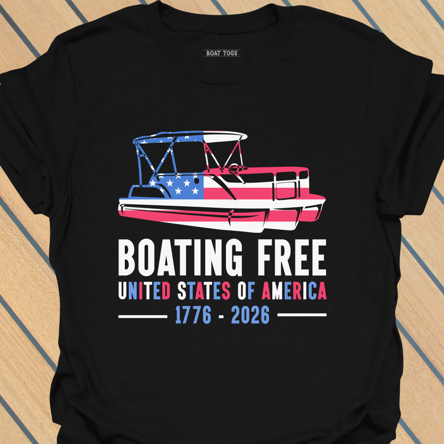 Boating free - Pontoon T-shirt