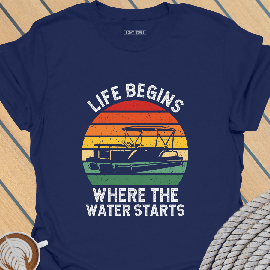 Water starts - pontoon T-shirt