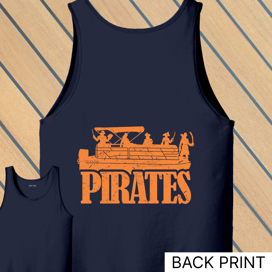 Pontoon pirates Tank (BACK print)