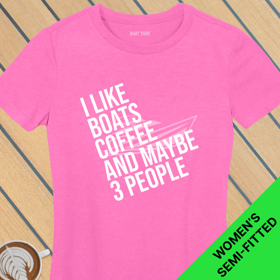 Like boats coffee 3 people - Womens T-shirt