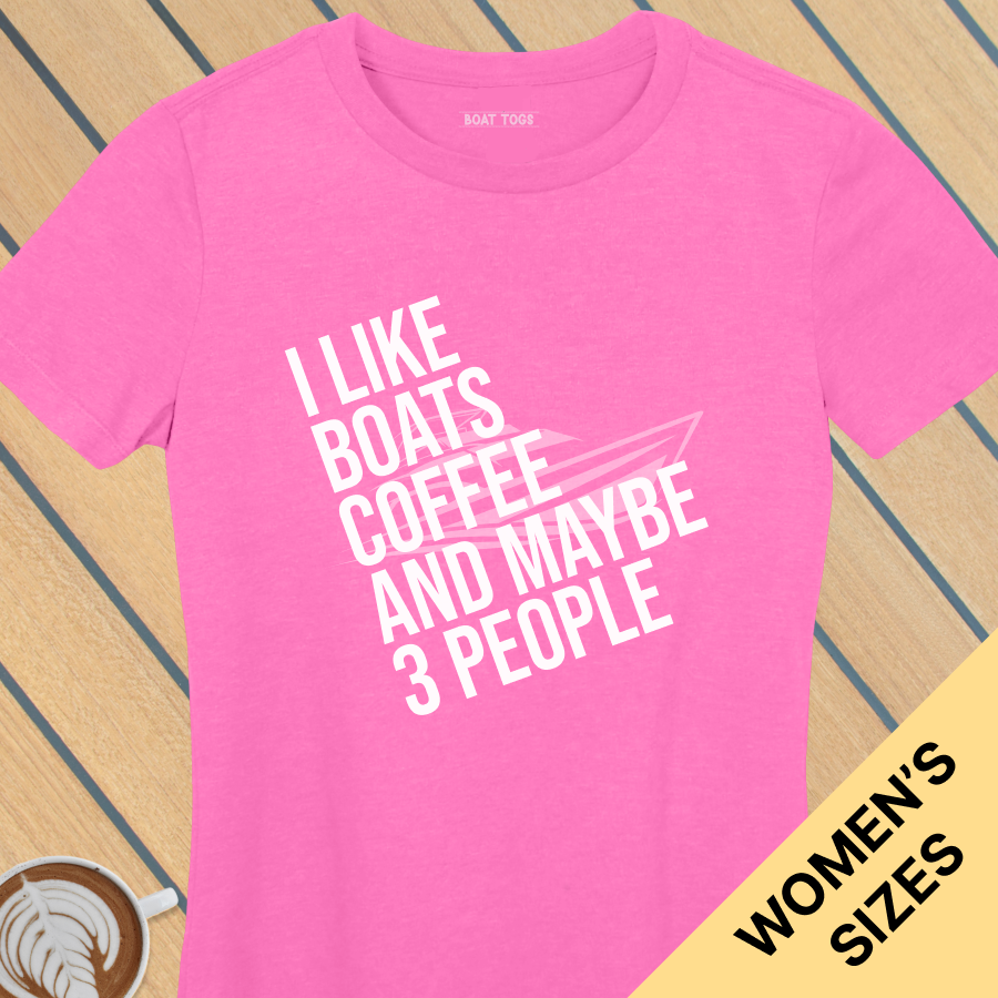 Like boats coffee 3 people - Womens T-shirt