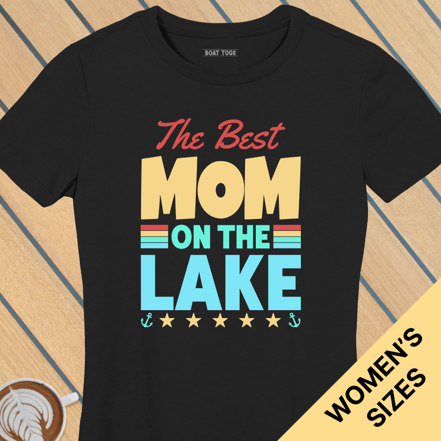 Best Mom on lake - Womens T-shirt