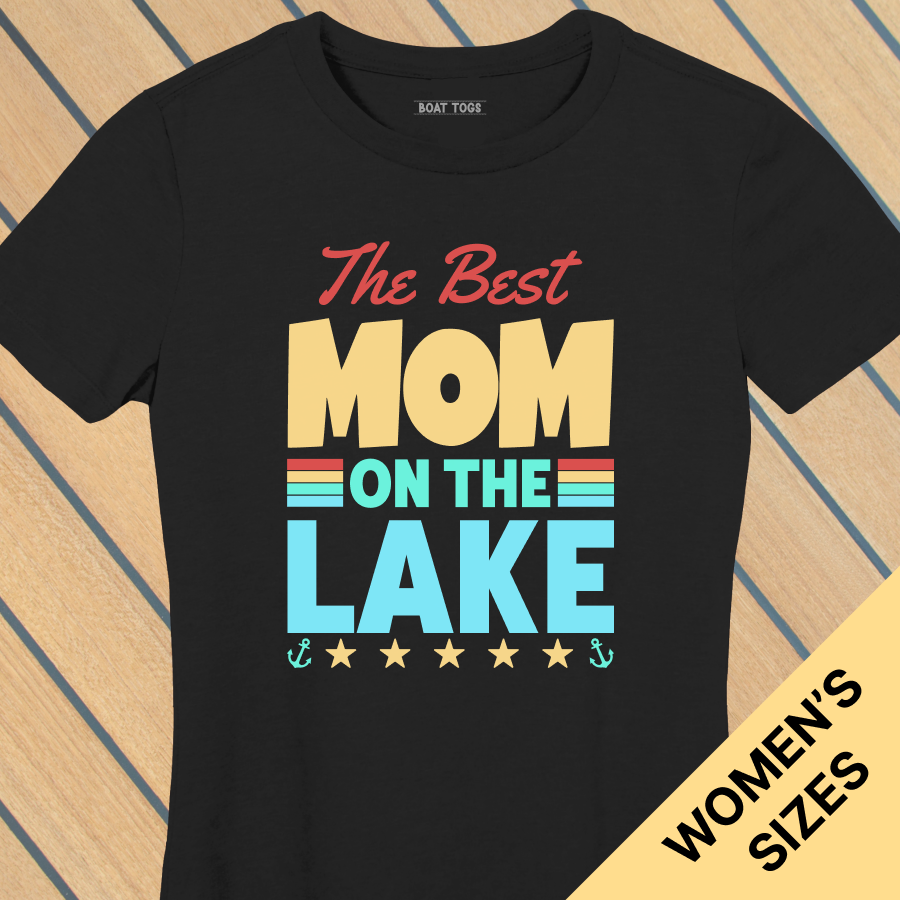 Best Mom on lake - Womens T-shirt