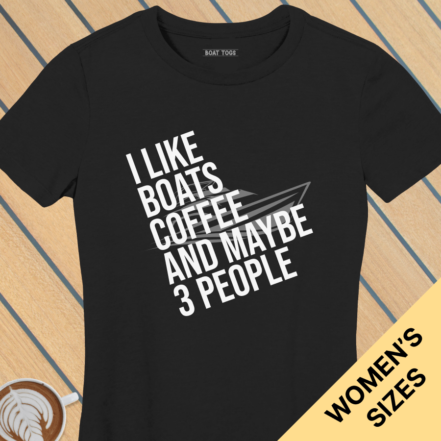 Like boats coffee 3 people - Womens T-shirt