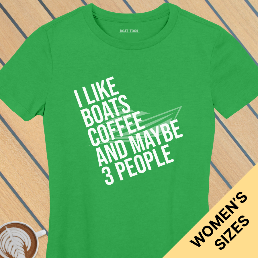 Like boats coffee 3 people - Womens T-shirt