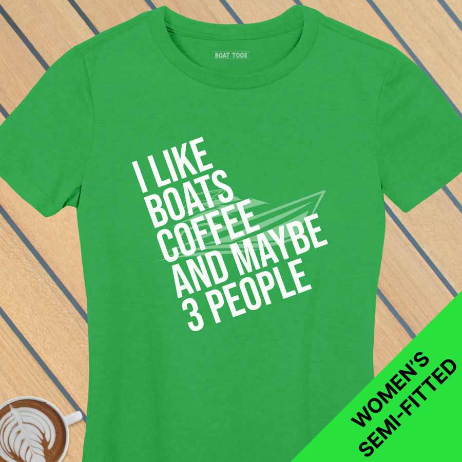 Like boats coffee 3 people - Womens T-shirt