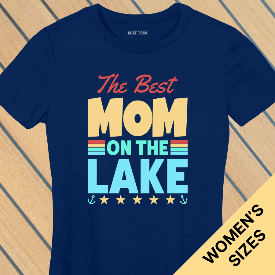 Best Mom on lake - Womens T-shirt