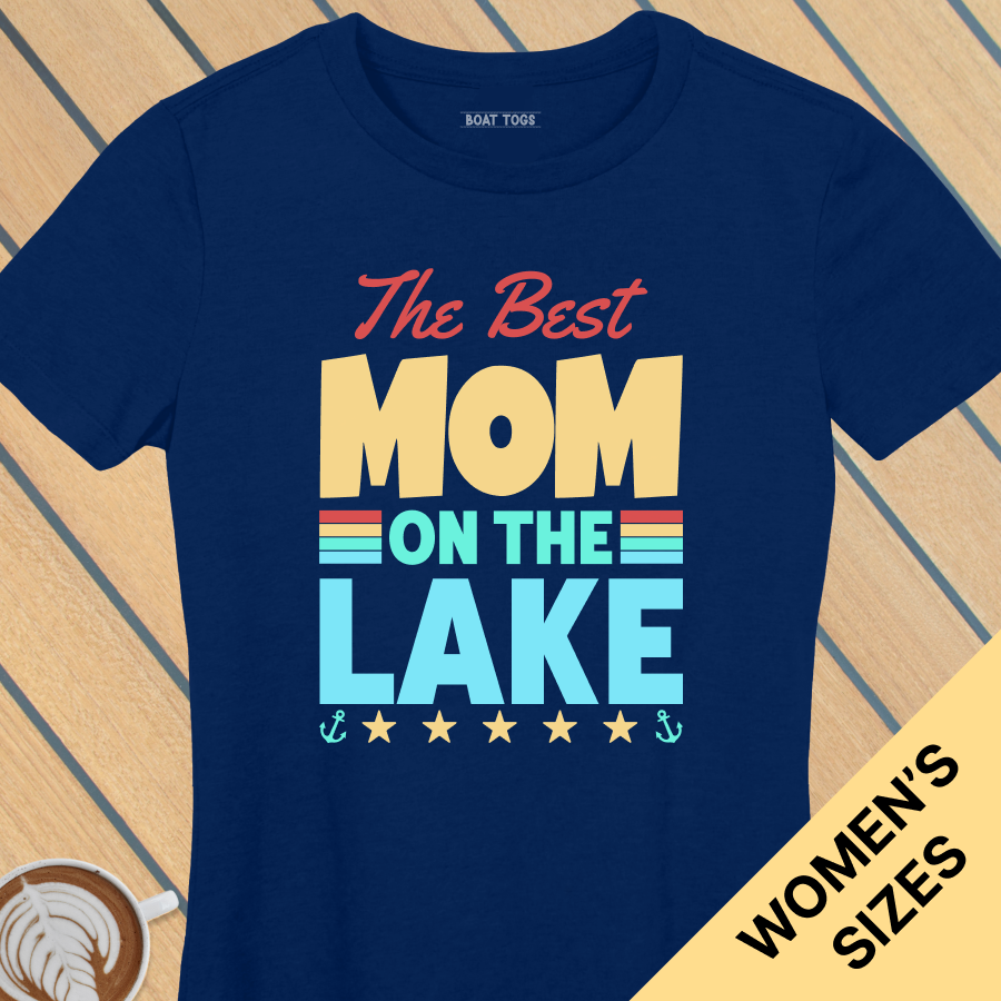 Best Mom on lake - Womens T-shirt