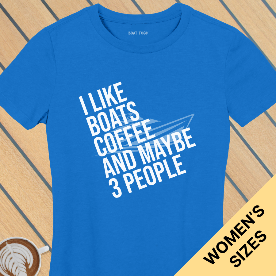 Like boats coffee 3 people - Womens T-shirt